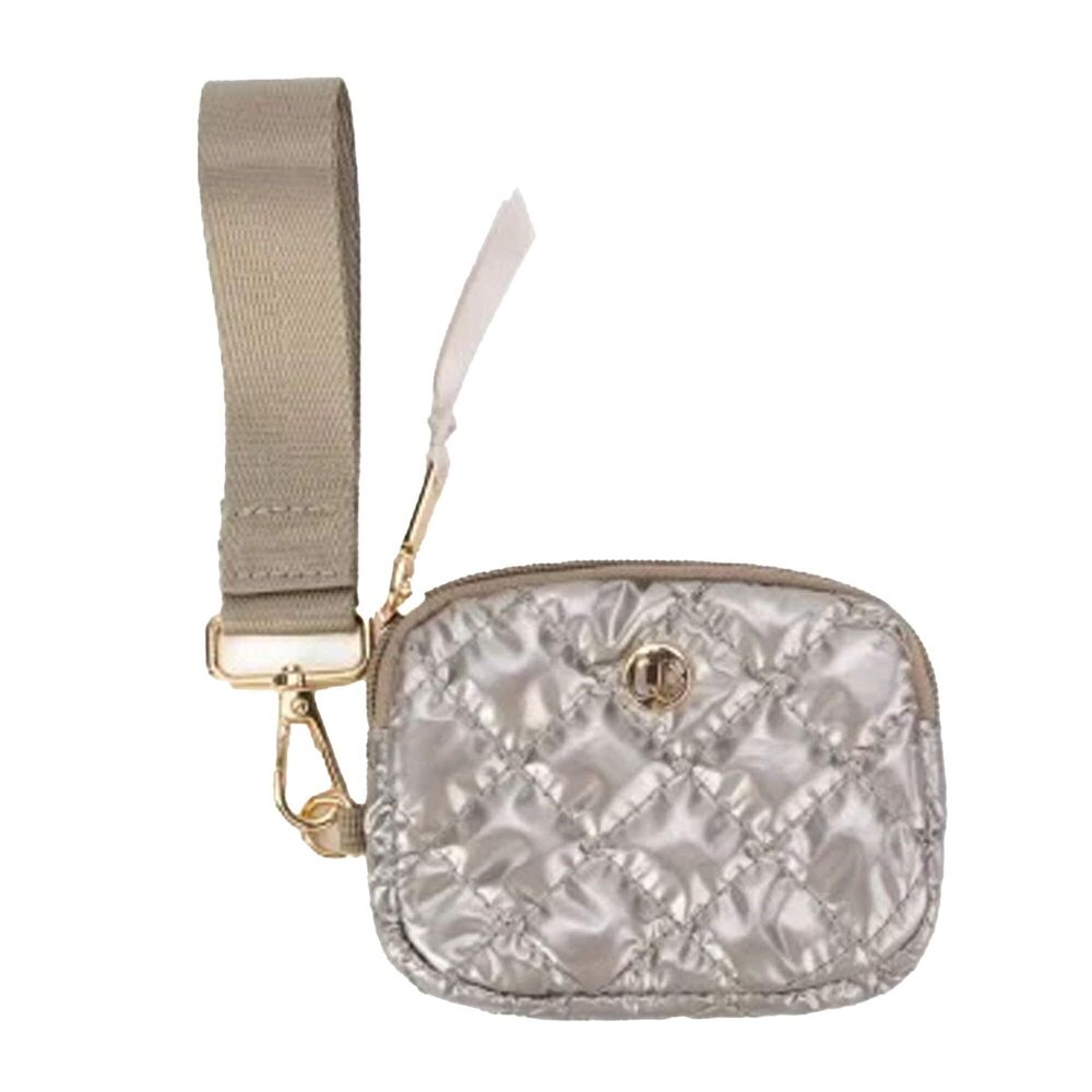 5058 Medium Jennifer Wristlet Keychain Nylon Quilted Pouch with Wrist